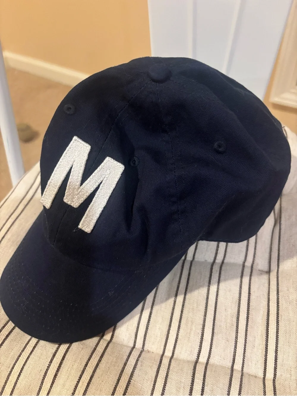 Rey to Z Embroidered 'M' Navy Baseball Cap
